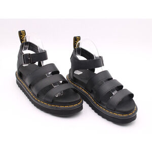 Dr. Martens Women's Blaire Platform Leather Sandals Black Sz 8 EU 39